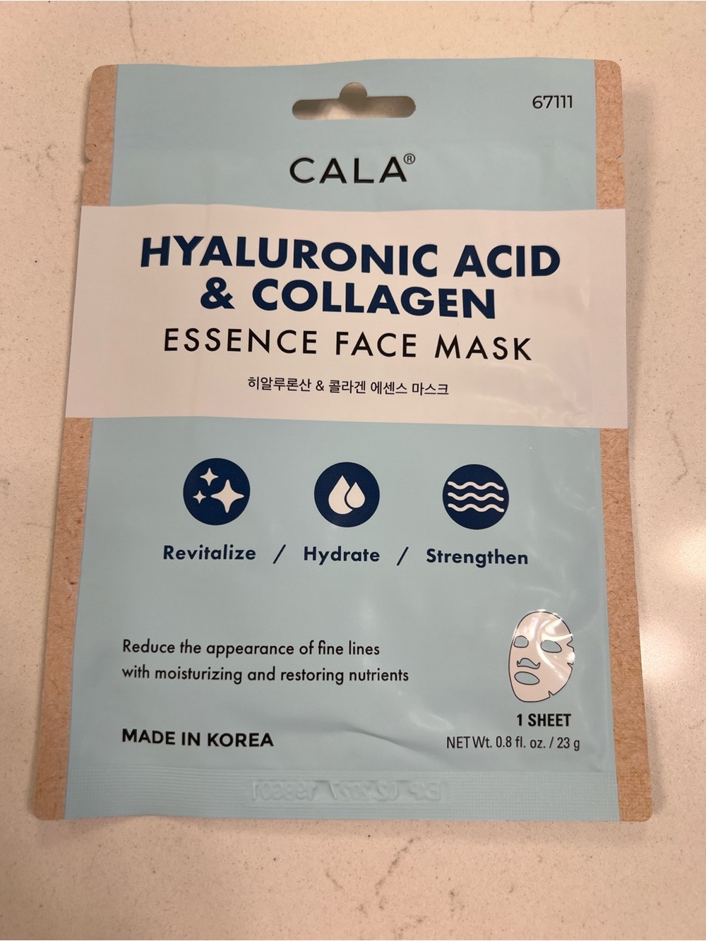 CALA Hyaluronic Acid & Collagen Essence Face Masks - (3) Pack NEW - Picture 3 of 4